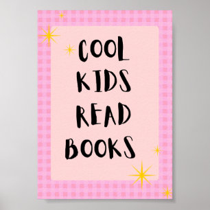 Affiche pour enfants qui lisent des livres   Poste