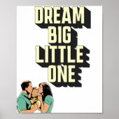 Affiche pour enfants rêve grand petit (Devant)