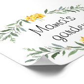 Affiche pour le jardin de maman (Coin)