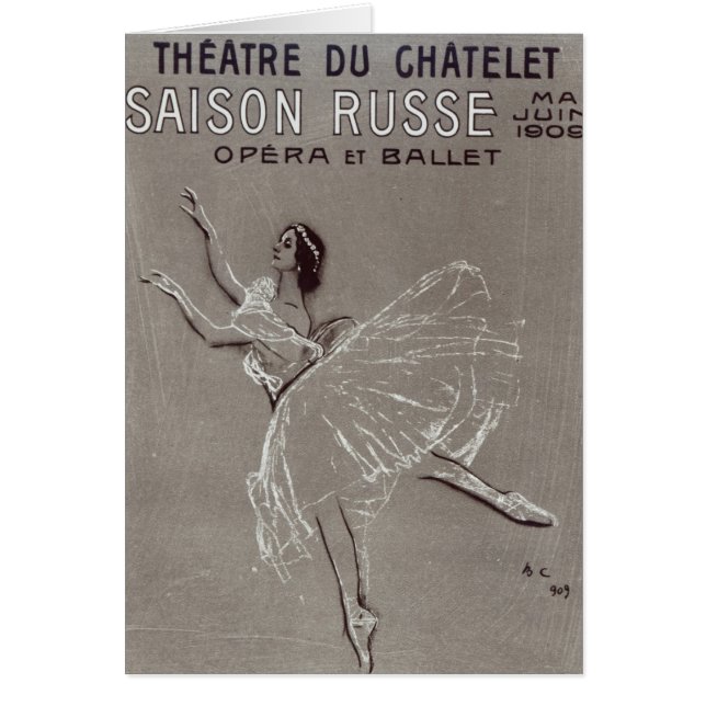 Affiche pour le 'Saison Russe (Devant)