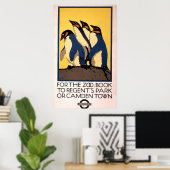 Affiche Pour Le Transport En Métro Au Zoo De Londr (Bureau à domicile)