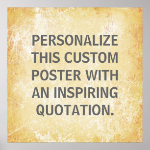 Affiche préférée de citation, coutume