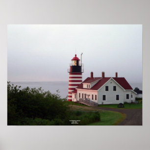 Affiche principale occidentale de phare de Quoddy