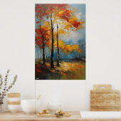 Affiche | Printemps | Style de peinture à l'huile (Cuisine)