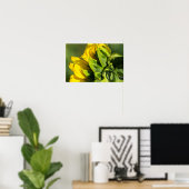 Affiche - Profil arrière de tournesol (Bureau à domicile)