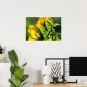 Affiche - Profil arrière de tournesol (Bureau à domicile)