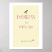 Affiche Progresser plutôt que la Perfection (Devant)