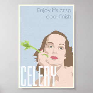 Affiche promotionnelle de céleri - 4x6