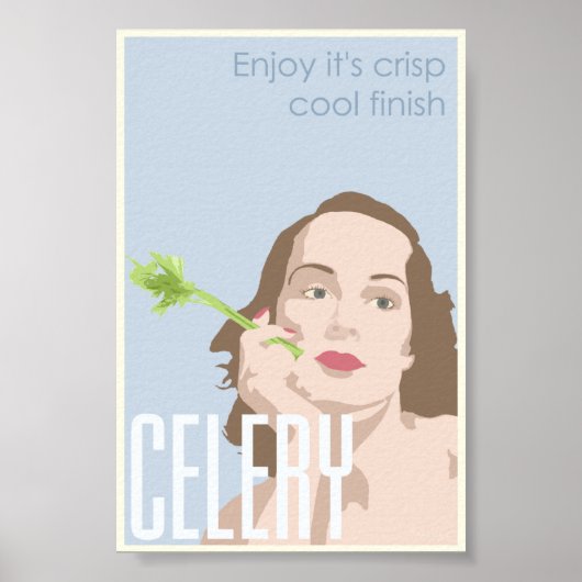Affiche promotionnelle de céleri - 4x6 (Devant)