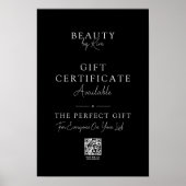 Affiche promotionnelle de certificat-cadeau de sal (Devant)