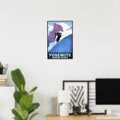 Affiche promotionnelle du ski d'hiver (Bureau à domicile)