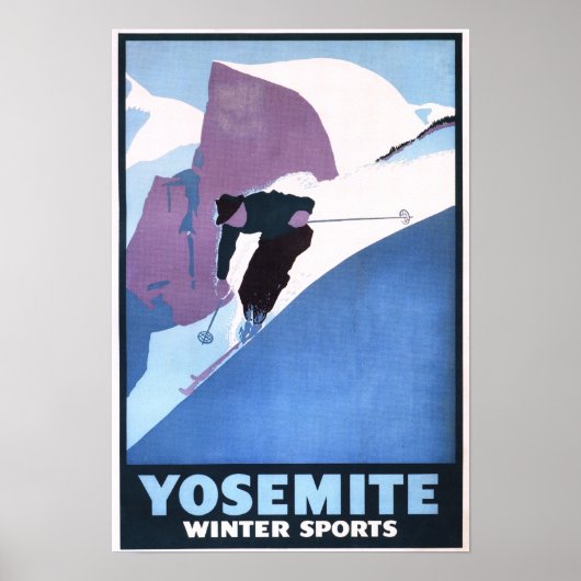 Affiche promotionnelle du ski d'hiver (Devant)