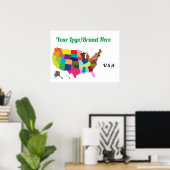 Affiche promotionnelle personnalisable marketing (Bureau à domicile)