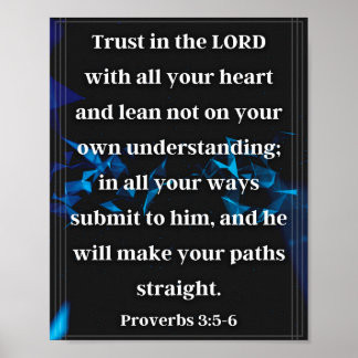 Affiche Proverbes 3:5-6
