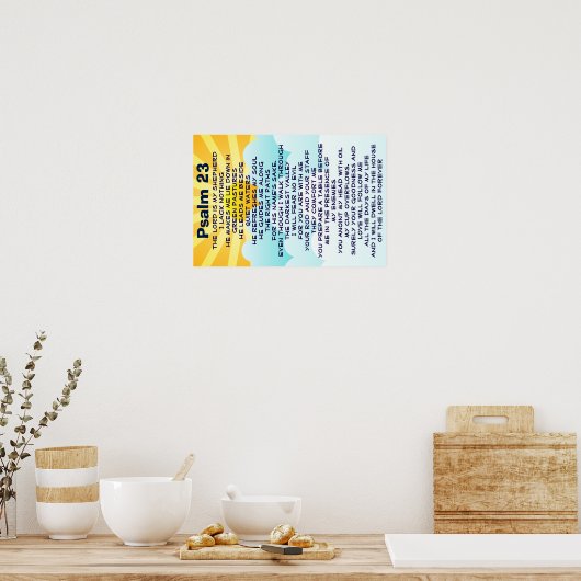 Affiche Psalm 23 (Cuisine)