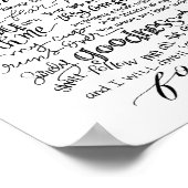 Affiche Psalm 23 | Le Seigneur est Mon Berger (Coin)