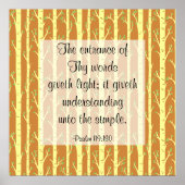 Affiche Psaume 119:130 (Devant)