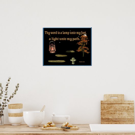 Affiche Psaume 1:19 (Cuisine)