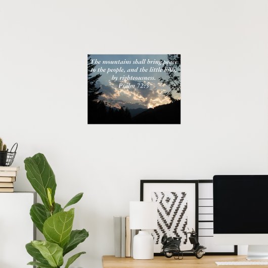 Affiche Psaume 72:3 (Bureau à domicile)