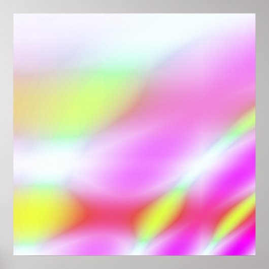 Affiche psychédélique rose pastel de 52x52 ou moin (Devant)