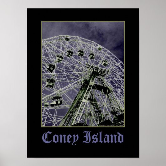 Affiche psychédélique Wonder Wheel (Devant)
