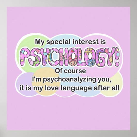 Affiche Psychologie Langage de l'Amour (TDAH, Auti (Devant)