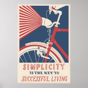Affiche publicitaire ancienne de vélo Impression d