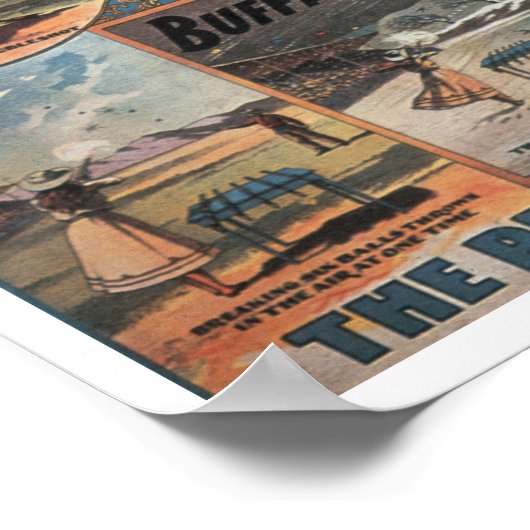 Affiche publicitaire Annie Oakley avec Buffa (Coin)