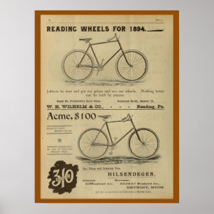 Affiche publicitaire artistique du magazine Vintag