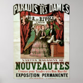 Affiche publicitaire "Au Paradis des Dames" (Devant)