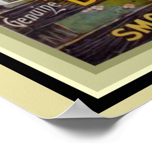 Affiche publicitaire - Bull Durham Tabagisme (Coin)