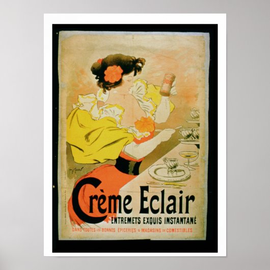Affiche publicitaire 'Creme Eclair Instant Dessert (Devant)