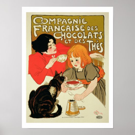 Affiche publicitaire de la Compagnie française de (Devant)