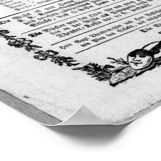 Affiche publicitaire de "La Flûte magique" (Coin)