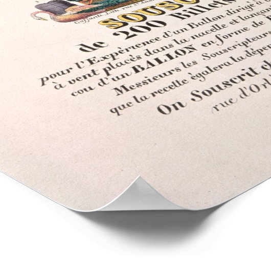 Affiche publicitaire de l'abonnement (Coin)