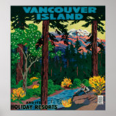 Affiche publicitaire de l'île de Vancouver (Devant)
