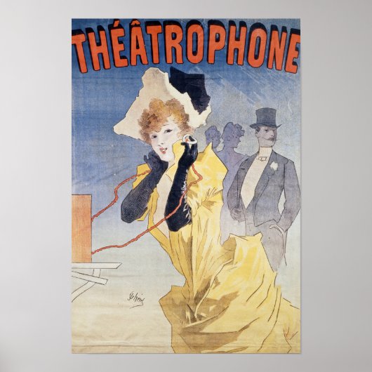 Affiche publicitaire du 'Théâtre' (Devant)