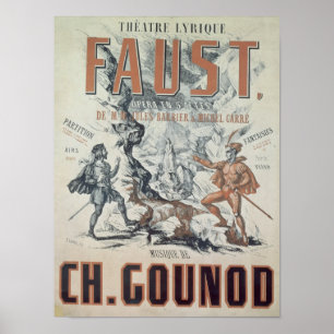 Affiche publicitaire 'Faust'