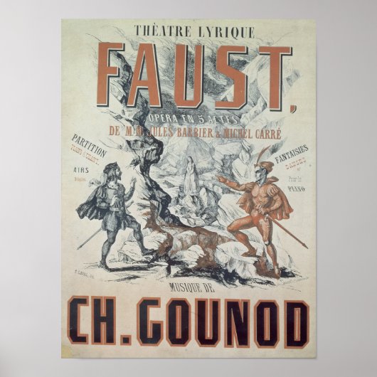 Affiche publicitaire 'Faust' (Devant)