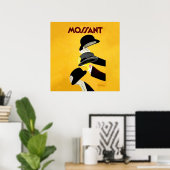 Affiche publicitaire pour chapeaux Mossant de Leon (Bureau à domicile)
