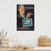 Affiche publicitaire pour cigarettes DDR Mon choix (Cuisine)