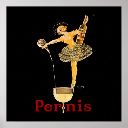 Affiche publicitaire pour le vin Pernis de Leonett (Devant)