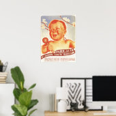Affiche publicitaire soviétique (Bureau à domicile)