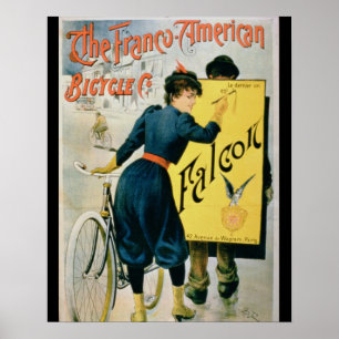 Affiche publicitaire 'The Franco-American Bicycle 