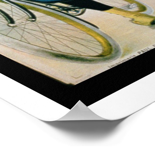 Affiche publicitaire 'The Franco-American Bicycle  (Coin)