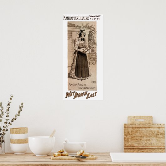 Affiche publicitaire théâtrale (Cuisine)