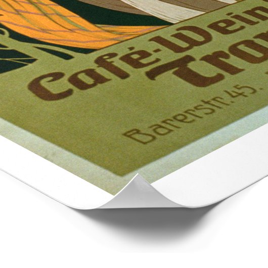 Affiche publicitaire 'Transvaal' a Café, Vin et (Coin)