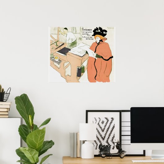 Affiche publicitaire vintage (Bureau à domicile)