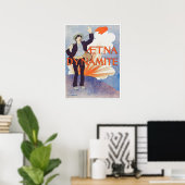 Affiche publicitaire vintage (Bureau à domicile)