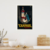 Affiche publicitaire vintage Campari (Cuisine)